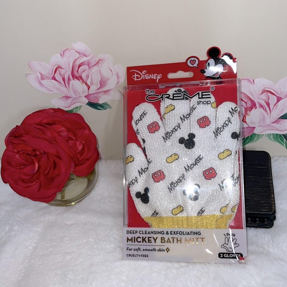 Disney The Crème Mickey Bath Mitt.  NWT